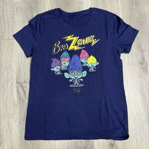 Trolls BroZone T-Shirt Small Blue DreamWorks Animated Movie‎ Graphic Tee